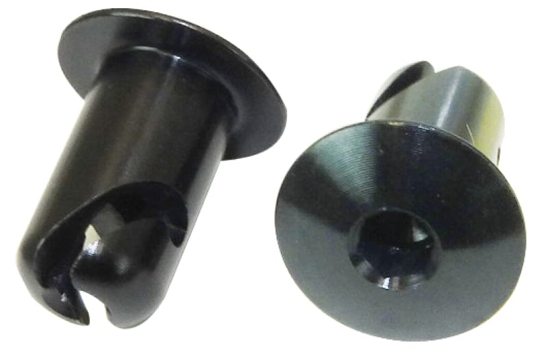 Moroso — Moroso Quick Fastener - Oval Head - 7/16in x .500in - Aluminum - Black - 10 Pack