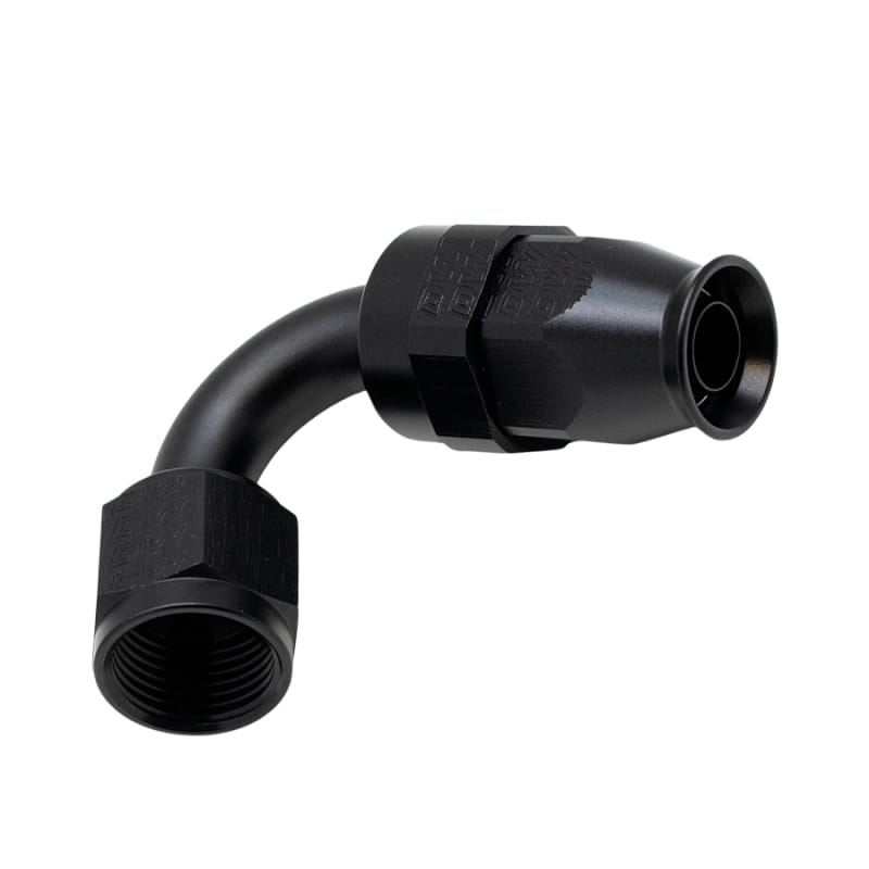 DeatschWerks — DeatschWerks 8 AN Female Flare Swivel 120-Degree Hose End PTFE - Anodized Matte Black
Lines & Fittings