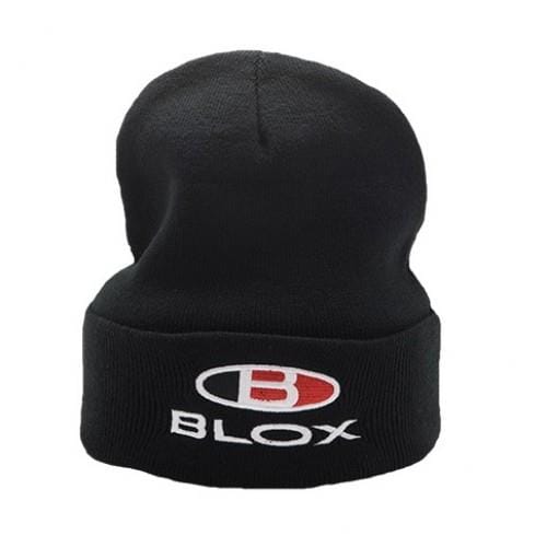 BLOX Racing — BLOX Racing Classic Beanie - Black w/ Stacked Logo