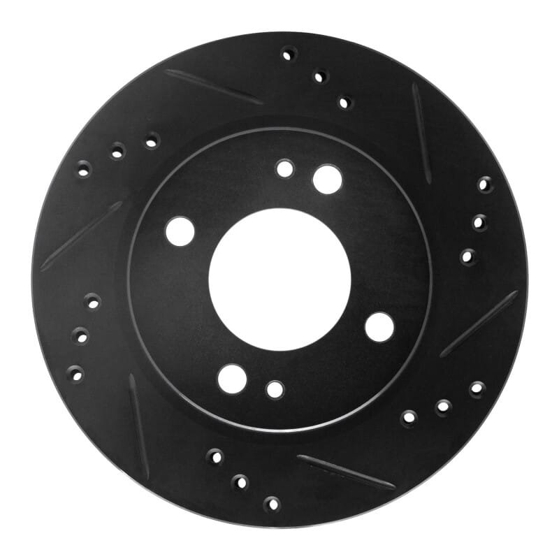R1 Concepts — R1 14-15 Mitsubishi Mirage Front Right Drilled & Slotted Black Brake Rotor
R1 Brake Rotor Drill