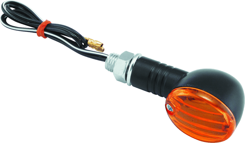 BikeMaster — Mini Round, Black, Amber Lens