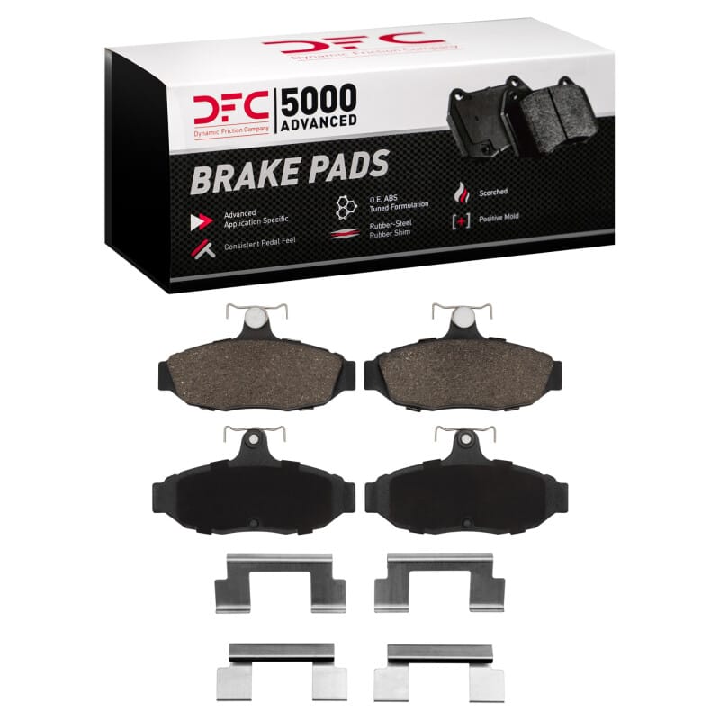 DFC — DFC 86-93 Ford Taurus (Excl SHO) Rear 5000 Advanced Semi Metallic Brake Pads and Hardware Kit
DFC Brake Pad Set