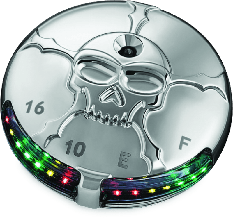 Kuryakyn — Zombie LED Fuel & Battery Gauge Chrome