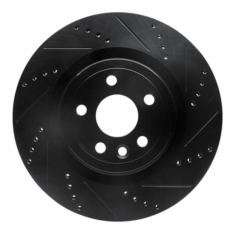 R1 Concepts — R1 2017-2020 Jaguar I-Pace Rear Right Drilled & Slotted Black Brake Rotor
R1 Brake Rotor Drill