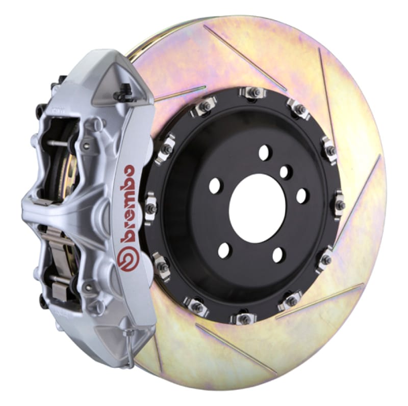 Brembo — Brembo 12-14 ML550 Front GT BBK 6 Piston Cast 411x34 2pc Rotor Slotted Type1-Silver