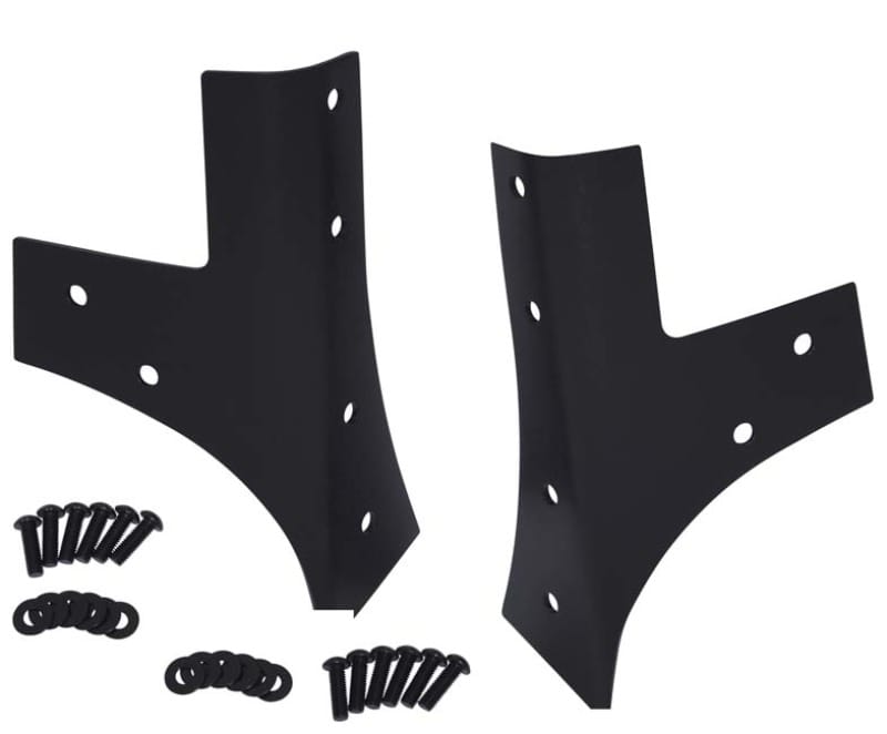 Kentrol — Kentrol 07-18 Jeep Wrangler JK Windshield Supports Pair - Textured Black