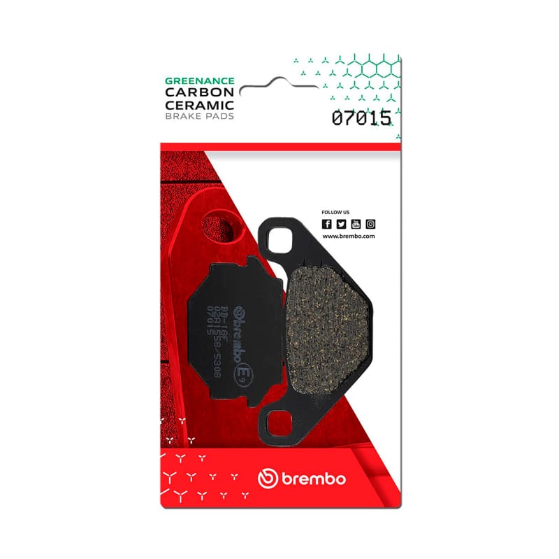 Brembo OE Powersports — Brembo OE Kymco Agility/Malaguti F Carbon Ceramic Brake Pad - Rear