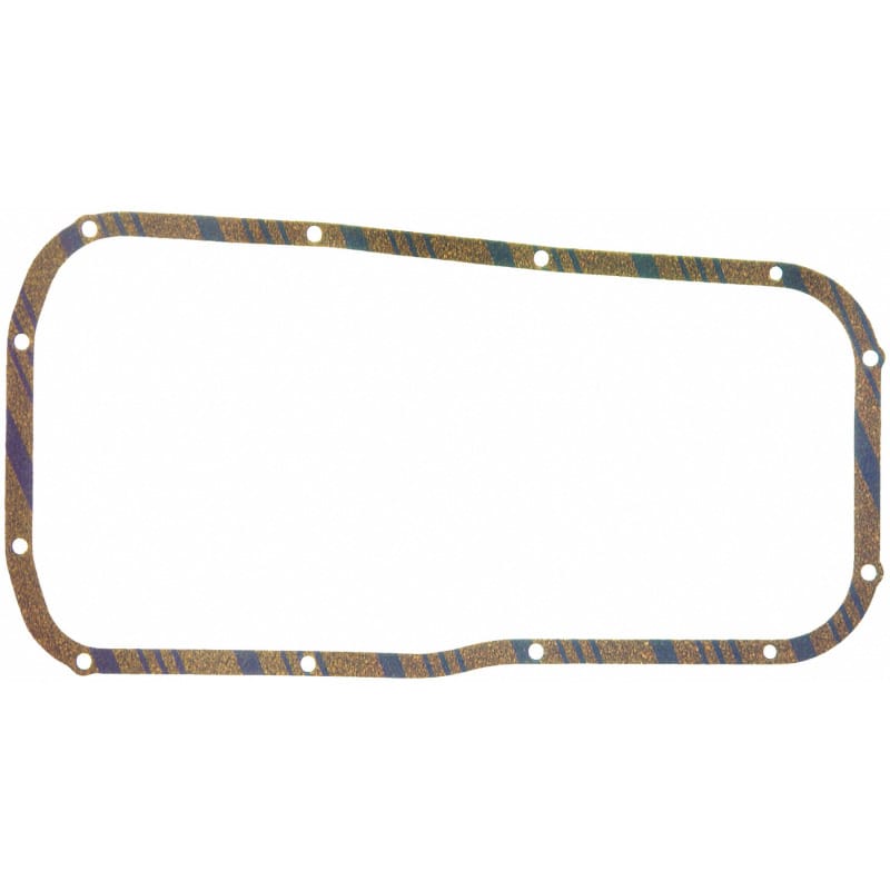Fel-Pro — Fel-Pro Nissan 240SX OS 30644 C Engine Oil Pan Gasket Set Blue Stripe cork-rubber