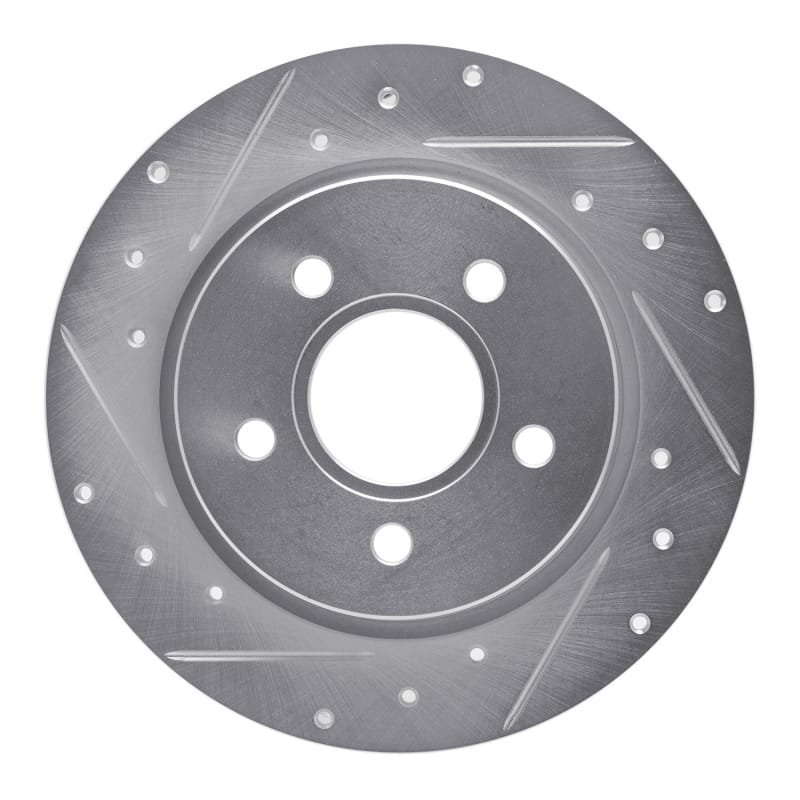 R1 Concepts — R1 12-18 Ford Focus Rear Left Drilled & Slotted Silver Brake Rotor
R1 Brake Rotor Drill