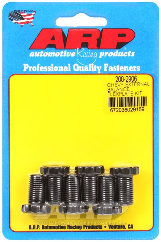 ARP — ARP Chevrolet 90 Degree V6/265-454 V8 w/ 1 Piece Rear Seal Flexplate Bolt Kit