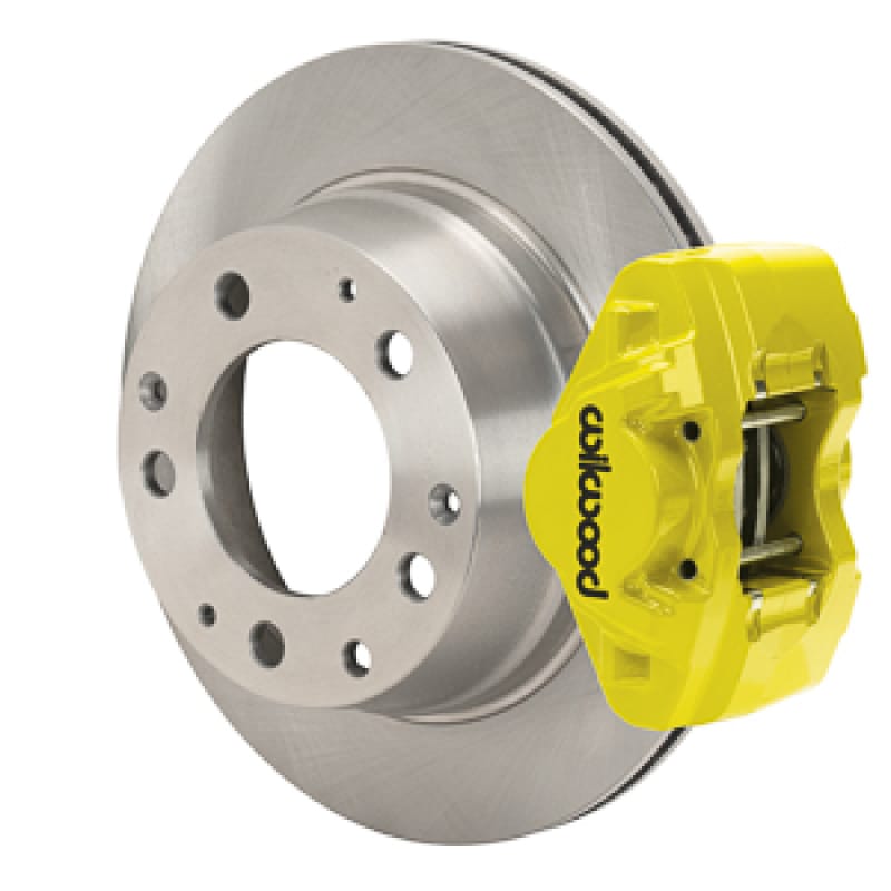 Wilwood — Wilwood 69-83 Porsche 911 D31 11.42in. Rear Brake Kit w/ Flex Lines - Yellow
