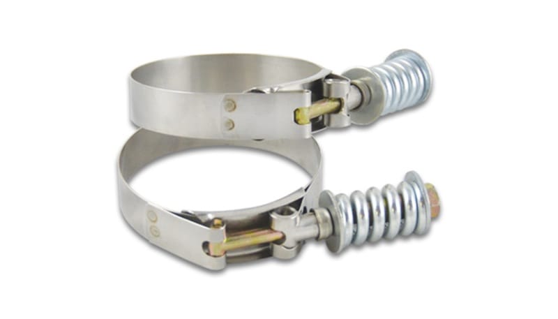 Vibrant — Vibrant SS T-Bolt Clamps Pack of 2 Size Range: 6.25in to 6.55in OD For use w/ 6in ID Coupling
6.25"-6.55"SprngClmp
Hose Clamp
