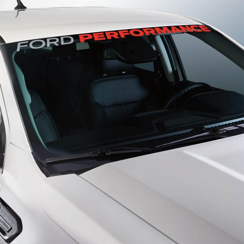 Ford Racing — Ford Racing Ford Performance Ranger Windshield Banner - White/Red
Decal