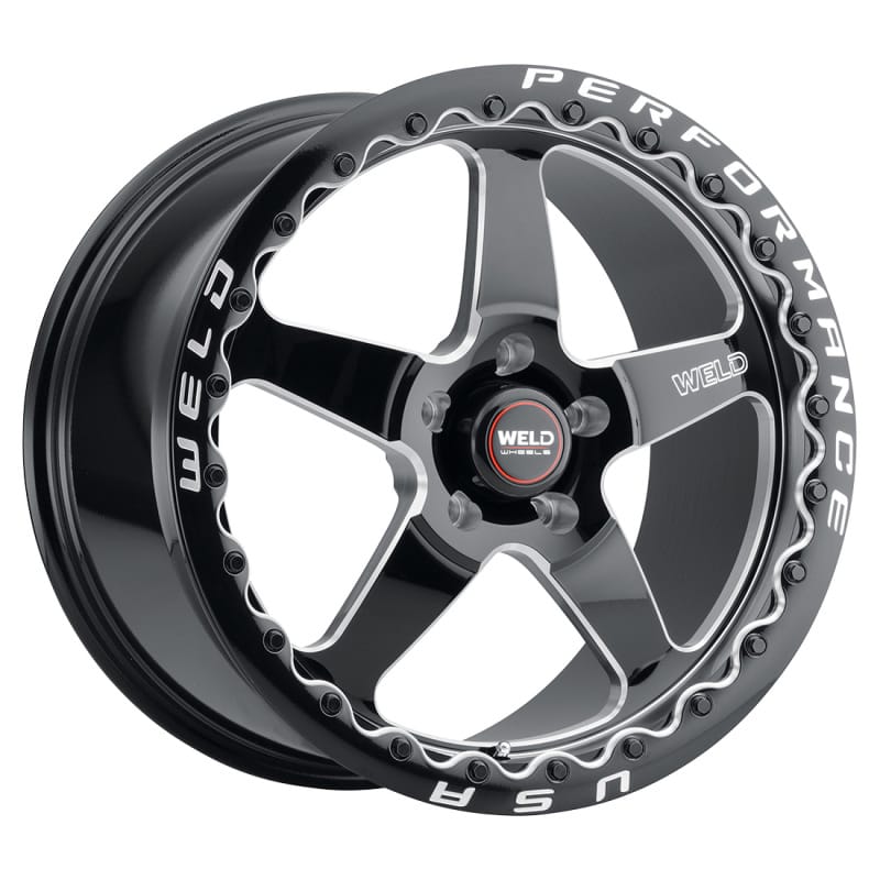 Weld — Weld S156 15x10 Ventura 6 Drag 6x139.7 ET38 BS7.00 Gloss BLK MIL DIA 106.1