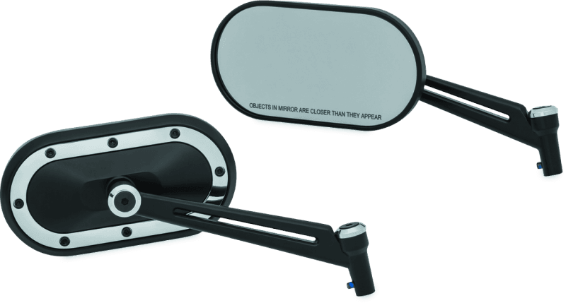 Kuryakyn — Kuryakyn Heavy Industry Mirrors Satin Black & Chrome