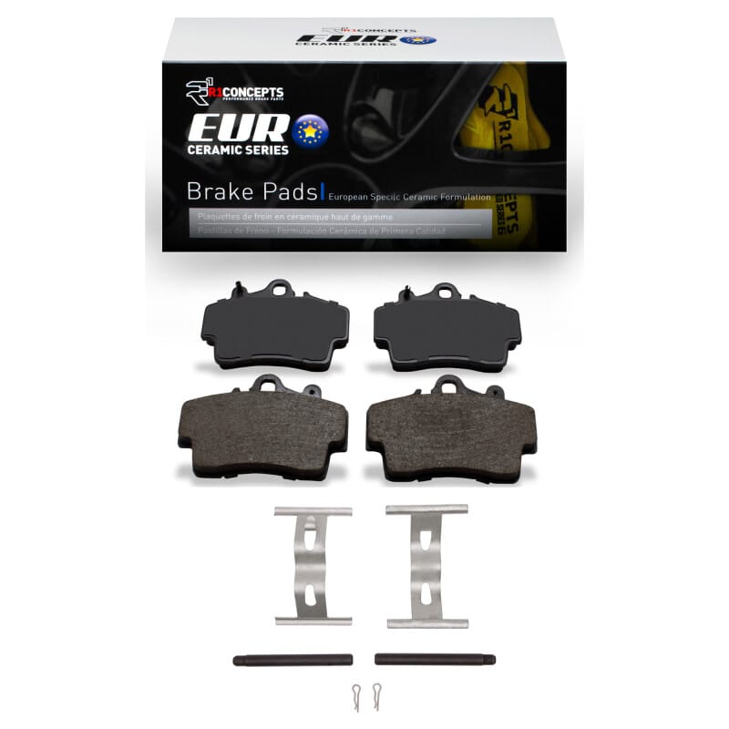 R1 Concepts — R1 1997-2008 Porsche Cayman Front R1 Euro Ceramic Pads & Hardware Kit
R1 Euro Ceramic Pads