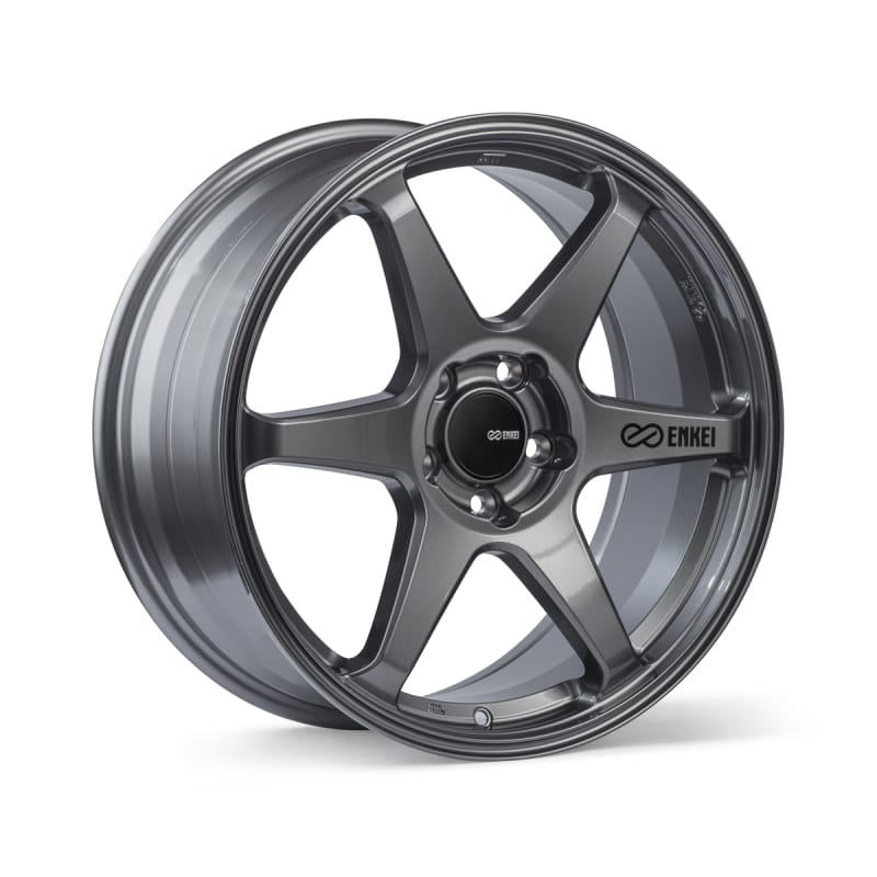 Enkei — Enkei T6R 18x9.5 38mm Offset 5x114.3 Bolt Pattern 72.6 Bore Matte Gunmetal Wheel
