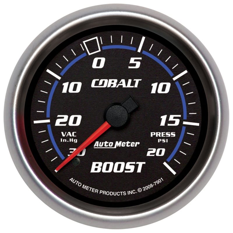 AutoMeter — AutoMeter Gauge Vac/Boost 2-5/8in. 30Inhg-20PSI Mechanical Cobalt
GA 2.6" BST 20PSI CB