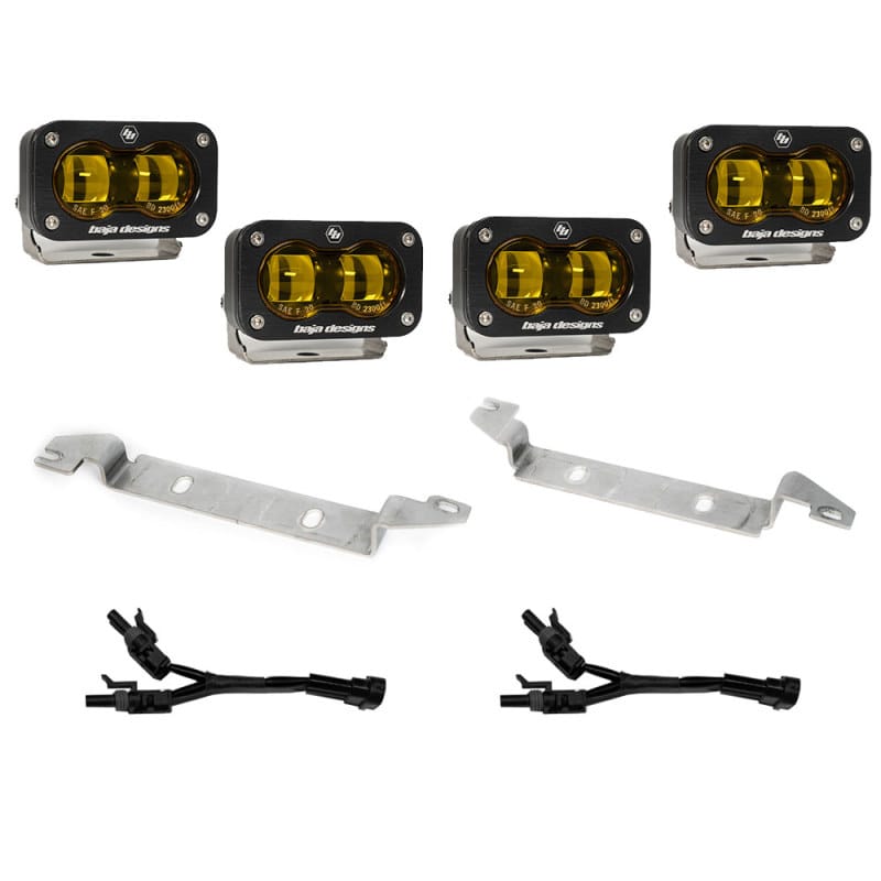 Baja Designs — Baja Designs 2022+ Toyota Tundra S2 SAE OEM Fog Light Replacement Kit - Amber