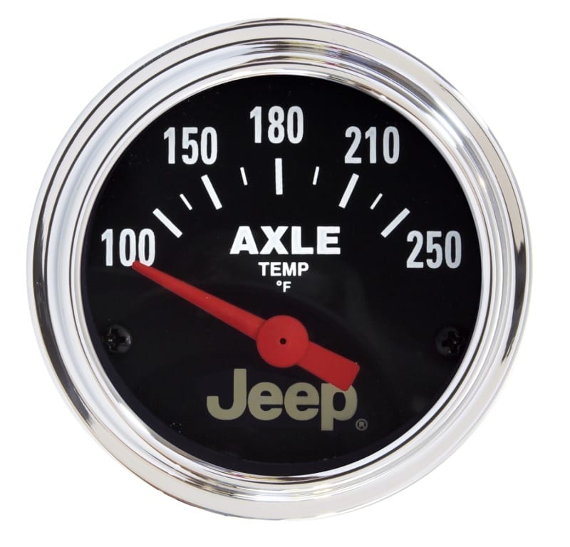 AutoMeter — Autometer Jeep 52.4mm Short Sweep Electronic 100-250 Def F Axle Temperature Gauge
2-1/16" JEEP AXLE TE