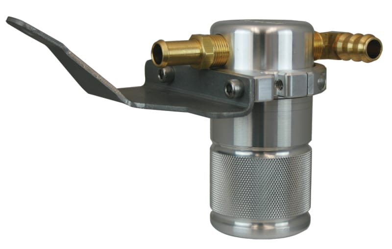 Moroso — Moroso 07-11 Jeep 3.8L JK Air/Oil Separator Catch Can - Small Body - Billet Aluminum