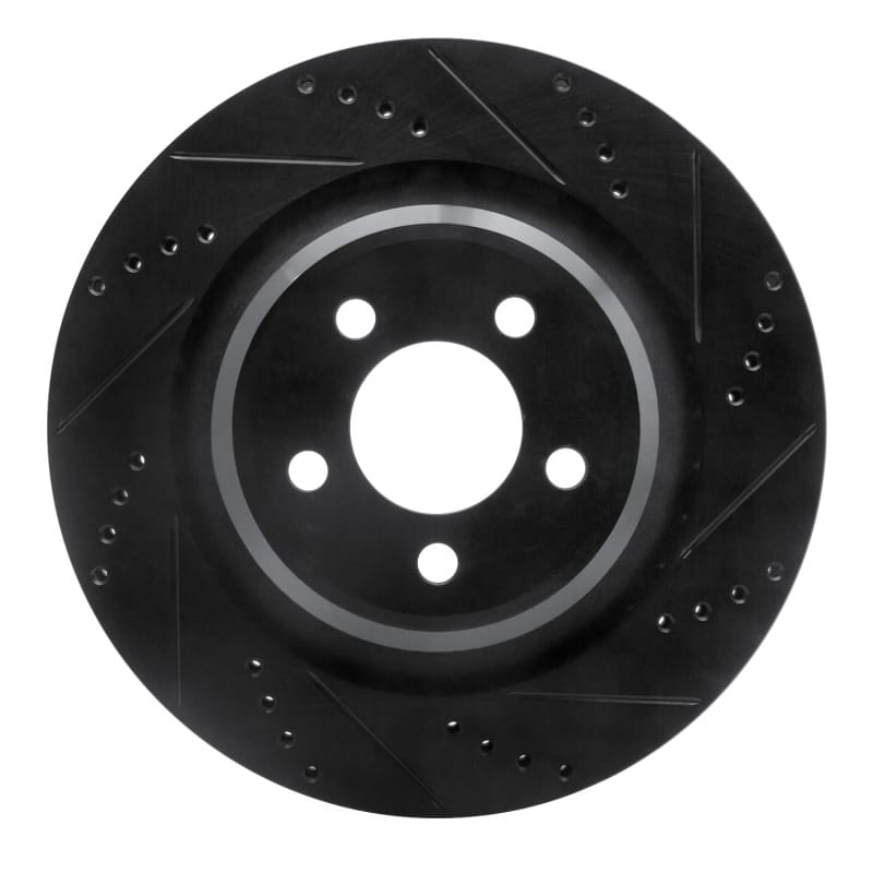 R1 Concepts — R1 05-23 Chrysler 300 Rear Right Drilled & Slotted Black Brake Rotor
R1 Brake Rotor Drill