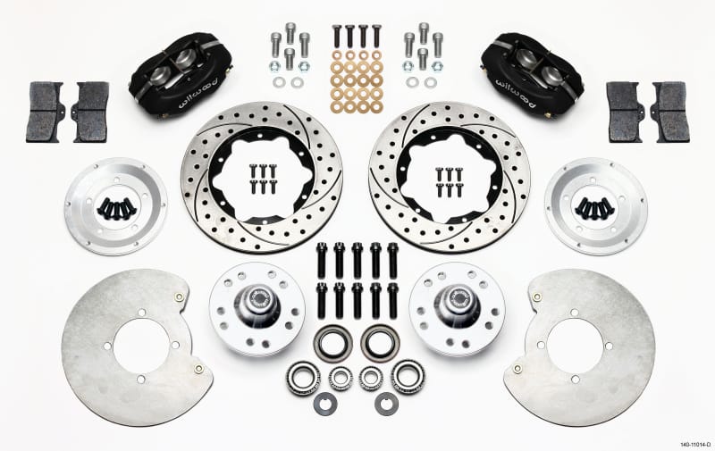 Wilwood — Wilwood Forged Dynalite Front Kit 11.00in Drilled 37-48 Ford Psgr. 360 Plate Mount
BRAKE KIT