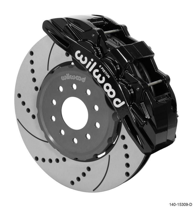 Wilwood — Wilwood SX6R Front Brake Kit 14in SRP Slotted/Drilled Black 05-13 Chevy Corvette
BRAKE KIT