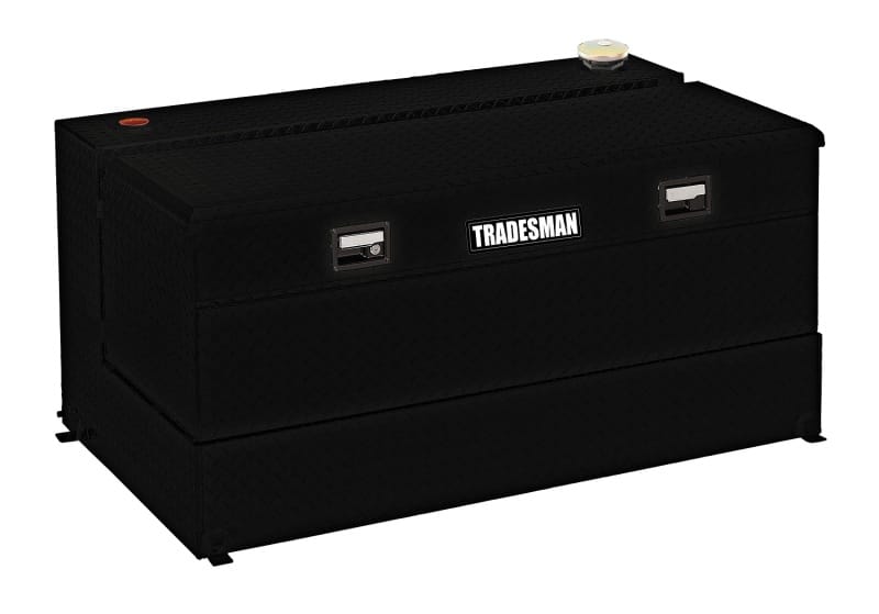 Tradesman — Tradesman Aluminum L-Shape Liquid Storage Tank Combo (48in. / 100 Gallon Capacity) - Black
