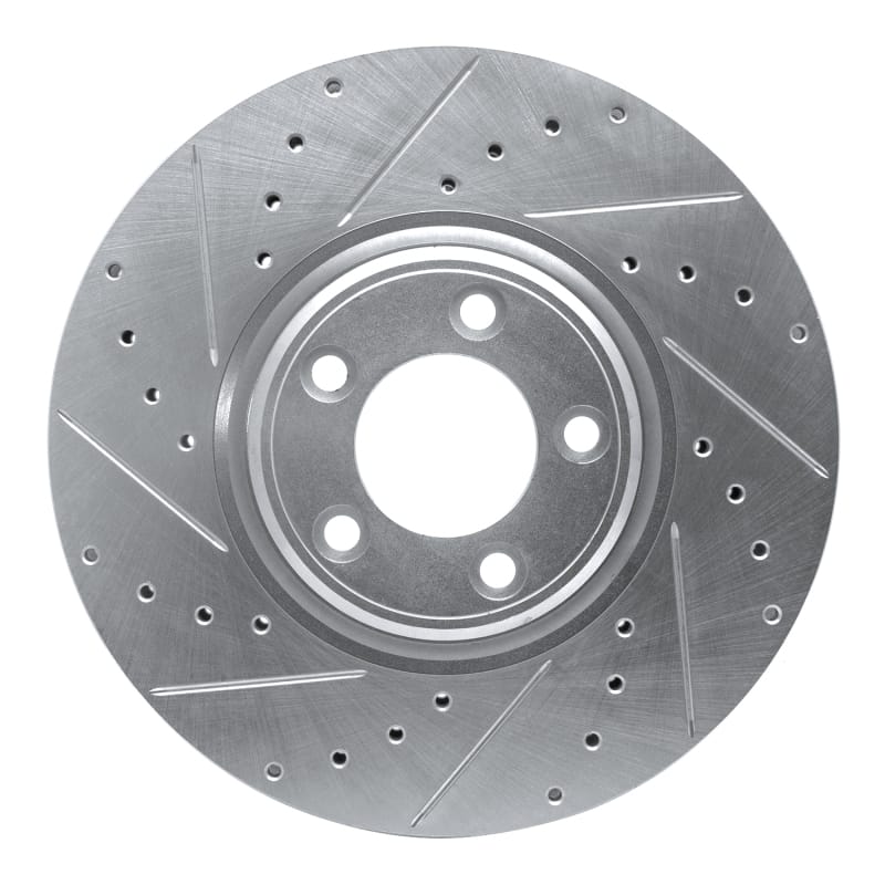 R1 Concepts — R1 03-05 Jaguar VanDEN PLAS Front Left Drilled & Slotted Silver Brake Rotor
R1 Brake Rotor Drill