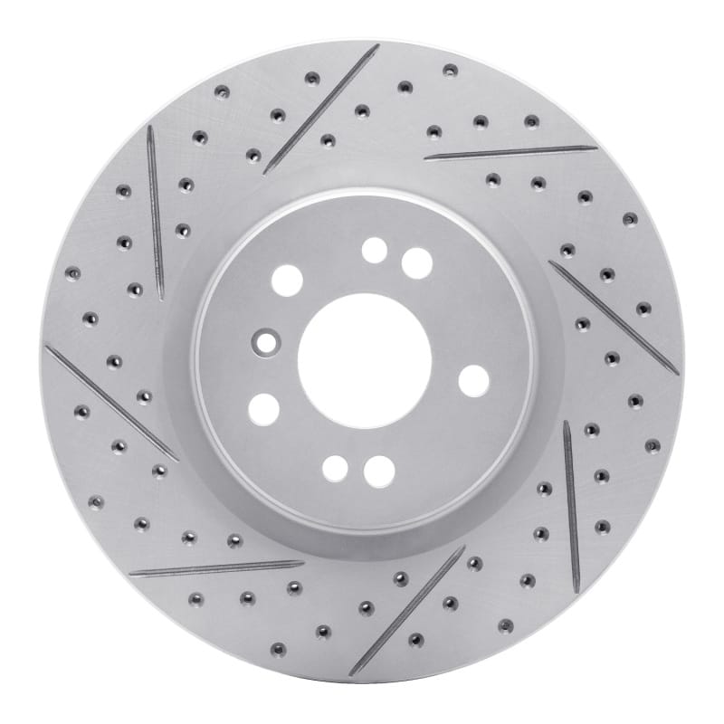 R1 Concepts — R1 06-12 Mercedes-Benz R320 Front Left Drilled & Slotted Geo-Carbon Rotor