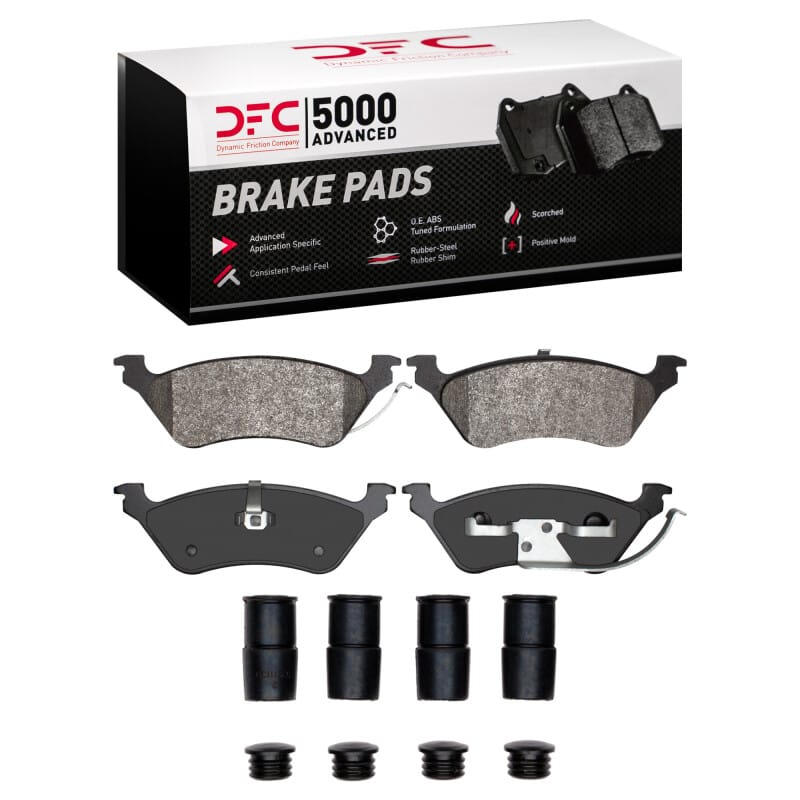 DFC — DFC 01-07 Chrysler Town & Country Rear 5000 Advanced Semi Metallic Brake Pads and Hardware Kit