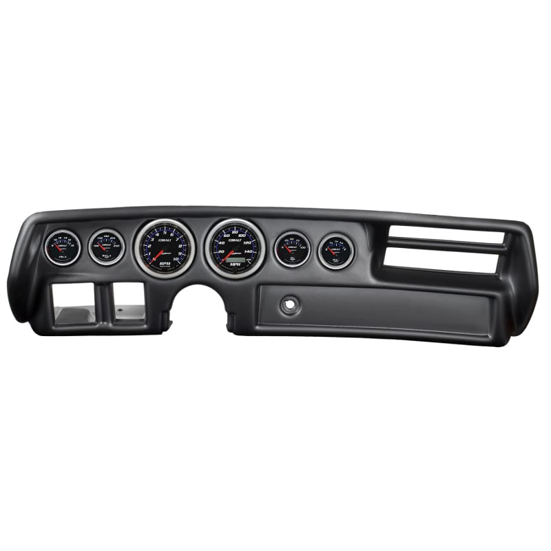 AutoMeter — Autometer Cobalt 70-72 Chevelle/ El Camino/ Malibu Dash Kit 6pc Tach/ MPH/ Fuel/ Oil/ WTMP/ Volt
GA KT CHV MAL 70-72C