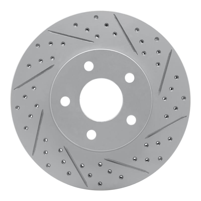 R1 Concepts — R1 07-10 Chevrolet Cobalt Front Right Drilled & Slotted Geo-Carbon Rotor