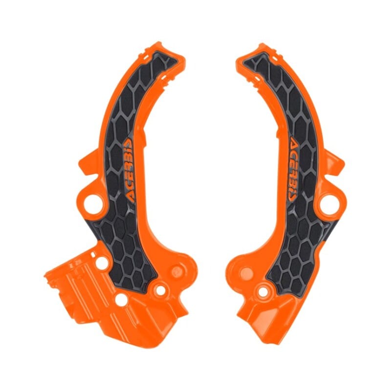 Acerbis — Acerbis 2024 KTM SX65 X-Grip Frame Guard - Orange/Black