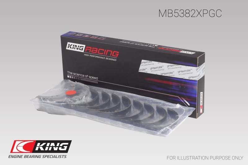 King Engine Bearings — King Subaru EJ20/EJ22/EJ25 (Incl. Turbo) (Size 0.25) pMaxBlack Coated Main Bearing Set