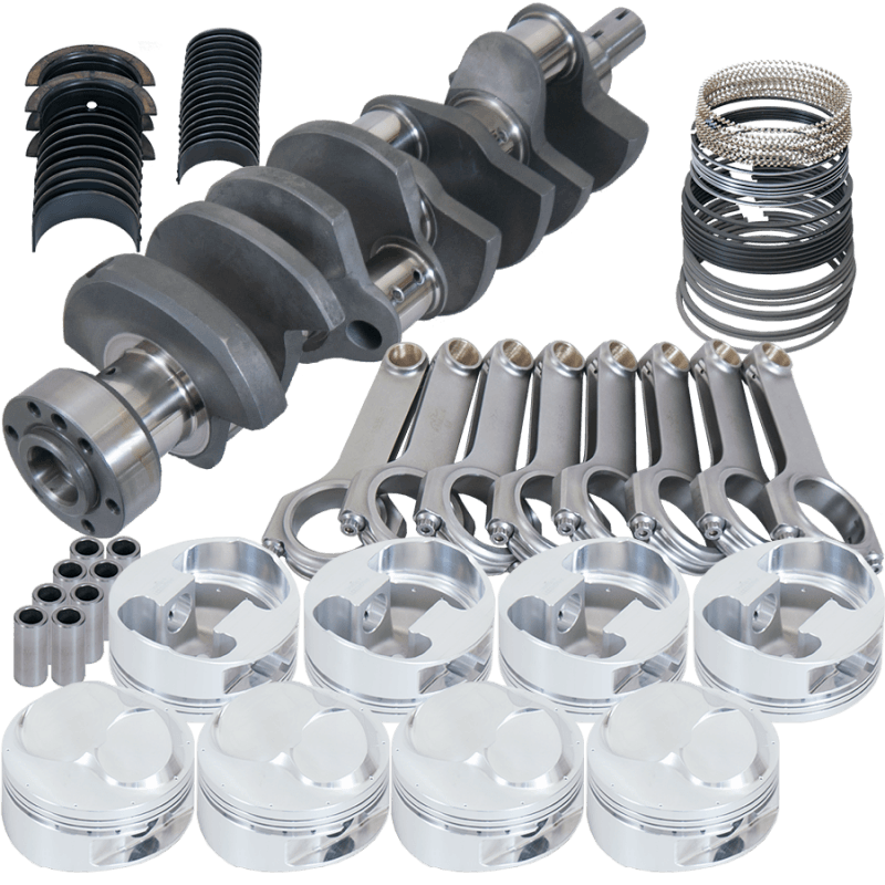Eagle — Eagle Chevy 502 1Pc 4.250in Counterwght Crank 6.535in H-Beam 46cc 4.560in Pistons Rotating Assembly
Heavy Duty Assembly