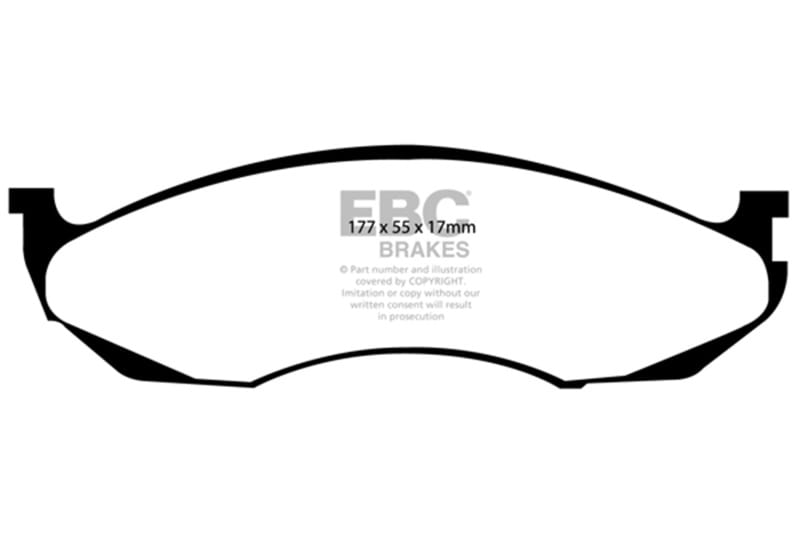 EBC — EBC 90-91 Jeep Cherokee 2.5 4WD Greenstuff Front Brake Pads
Disc Brake Pad