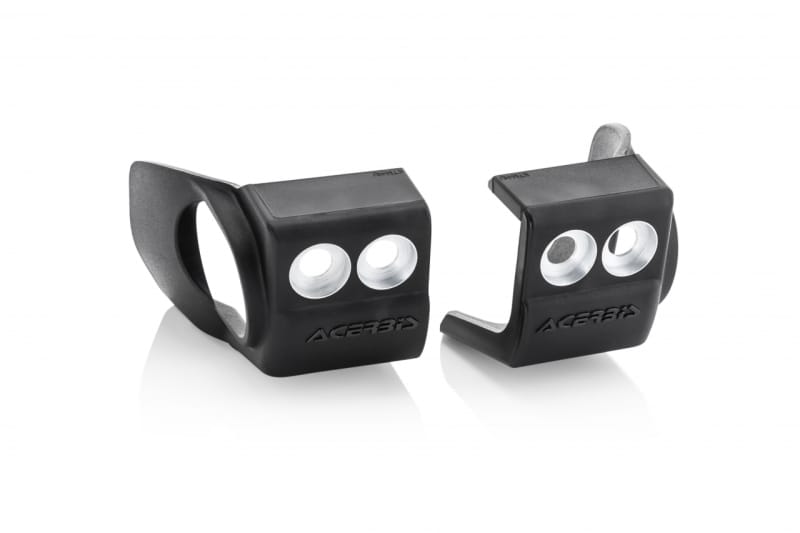 Acerbis — Acerbis 17+ KTM 125-450 SX/SX-F/XC-F/XC/XC-W/EXC-F/ Husq /GasGas/Sherco Fork Shoe Protectors - Blk