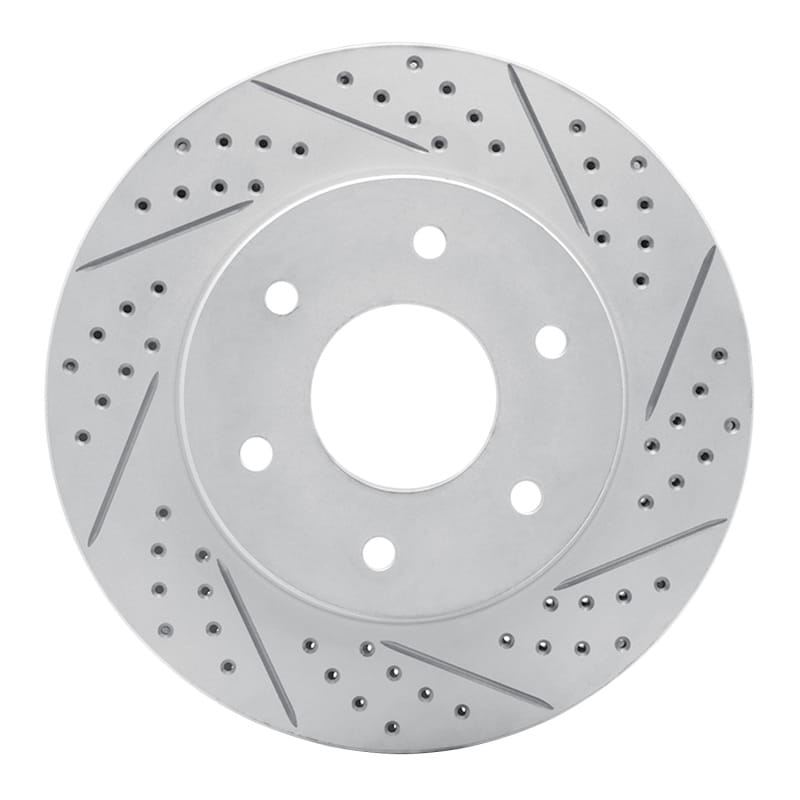 R1 Concepts — R1 04-05 Infiniti Qx56 Front Right Drilled & Slotted Geo-Carbon Rotor