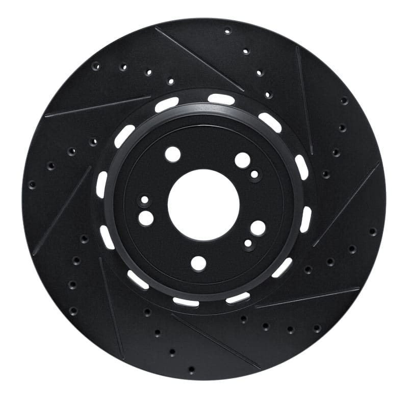 R1 Concepts — R1 21-26 Genesis GV70 Front Right Drilled & Slotted Black Brake Rotor
R1 Brake Rotor Drill