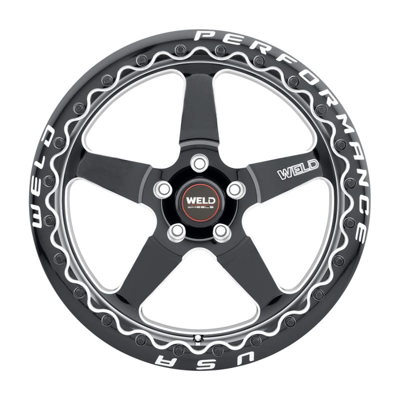 Weld — Weld S904 18X12 Ventura Drag Beadlock 5X120.65 ET55 BS8.7 Gloss Black MIL Dia 78.1