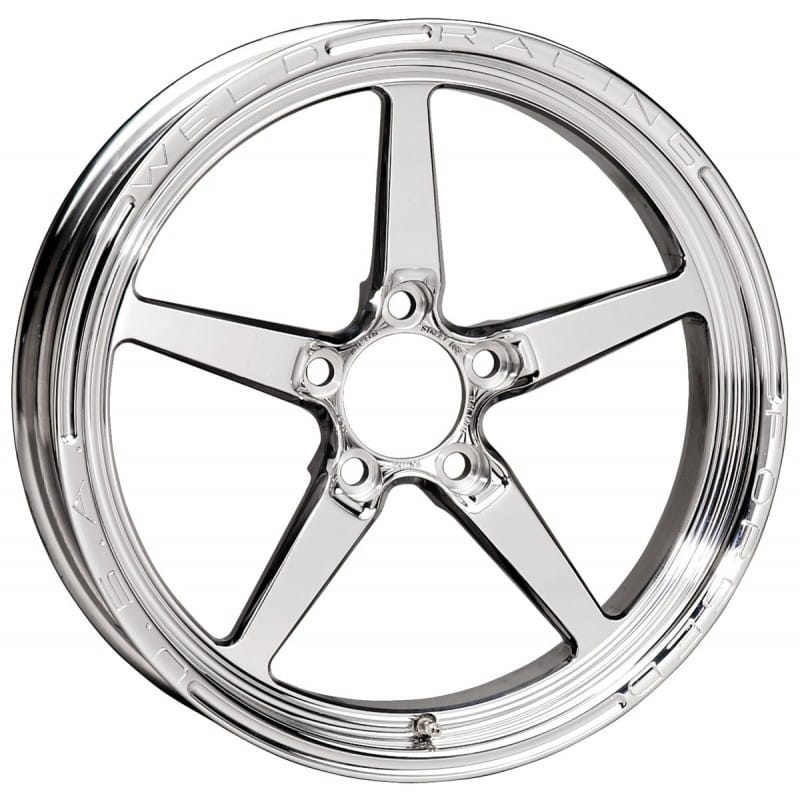Weld — Weld Alumastar 1-Piece 17x4.5 / 5x4.5 BP / 2.25in. BS Polished Wheel - Non-Beadlock
17x4.5'' Alumastar