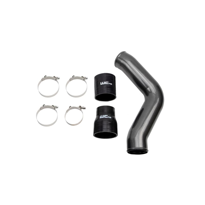 Wehrli — Wehrli 13-18 Cummins 6.7L Driver Side 3.5 in. Intercooler Pipe - WCFab Grey
Dr IC Pipe 13-18 GRY