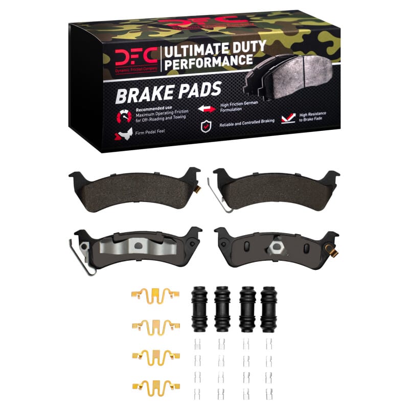 DFC — DFC 93-98 Jeep Grand Cherokee Rear Ultimate Duty Performance Brake Pads and Hardware Kit
DFC Brake Pad Set