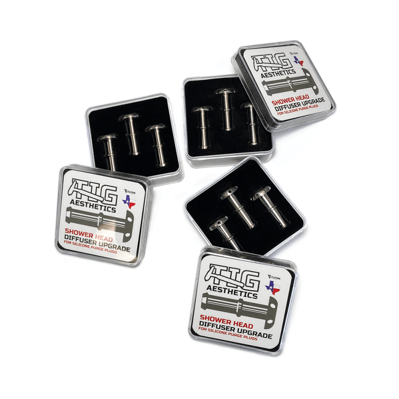 Ticon — Ticon Industries Tig Aesthetics Titanium Shower Diffuser - Barb Outlet - 9 Piece (3 Box)