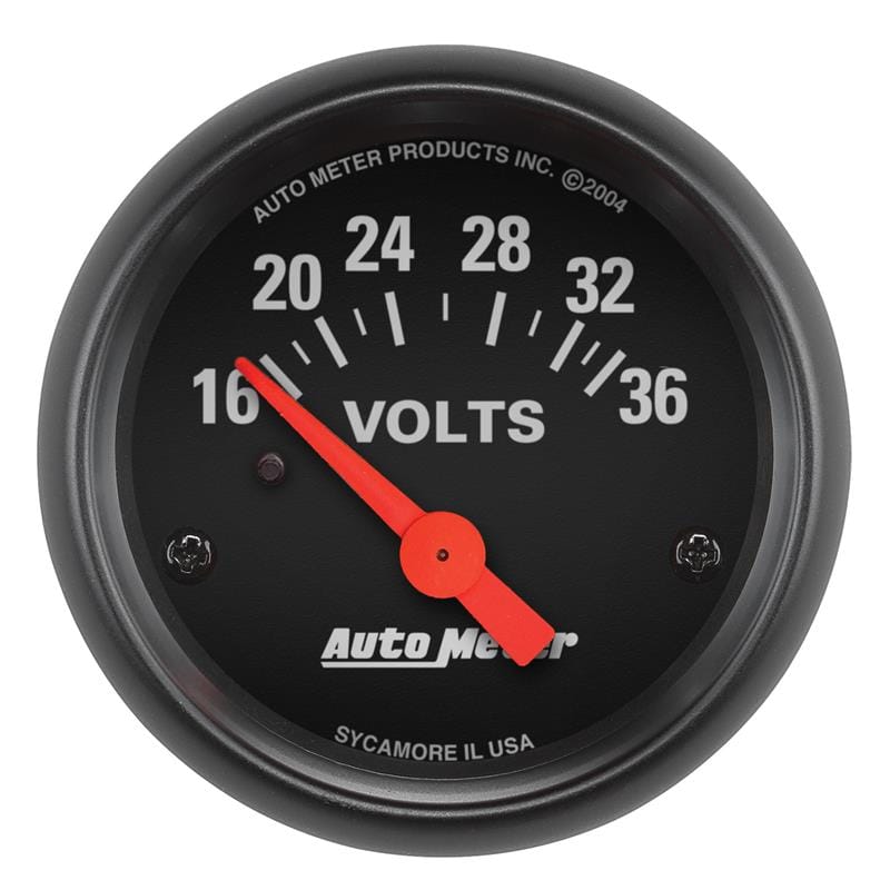 AutoMeter — GAUGE, VOLTMETER, 2 1/16" , 16-36V, ELEC, Z-SERIES