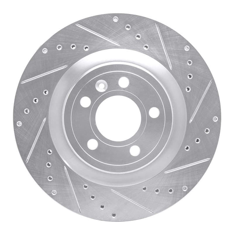 R1 Concepts — R1 11-14 Ford Mustang Front Right Drilled & Slotted Silver Brake Rotor
R1 Brake Rotor Drill