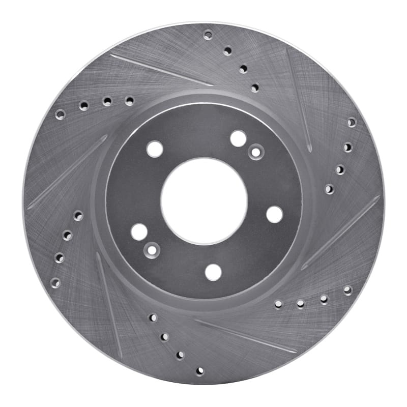 R1 Concepts — R1 01-06 Hyundai Santa Fe Front Right Drilled & Slotted Silver Brake Rotor
R1 Brake Rotor Drill