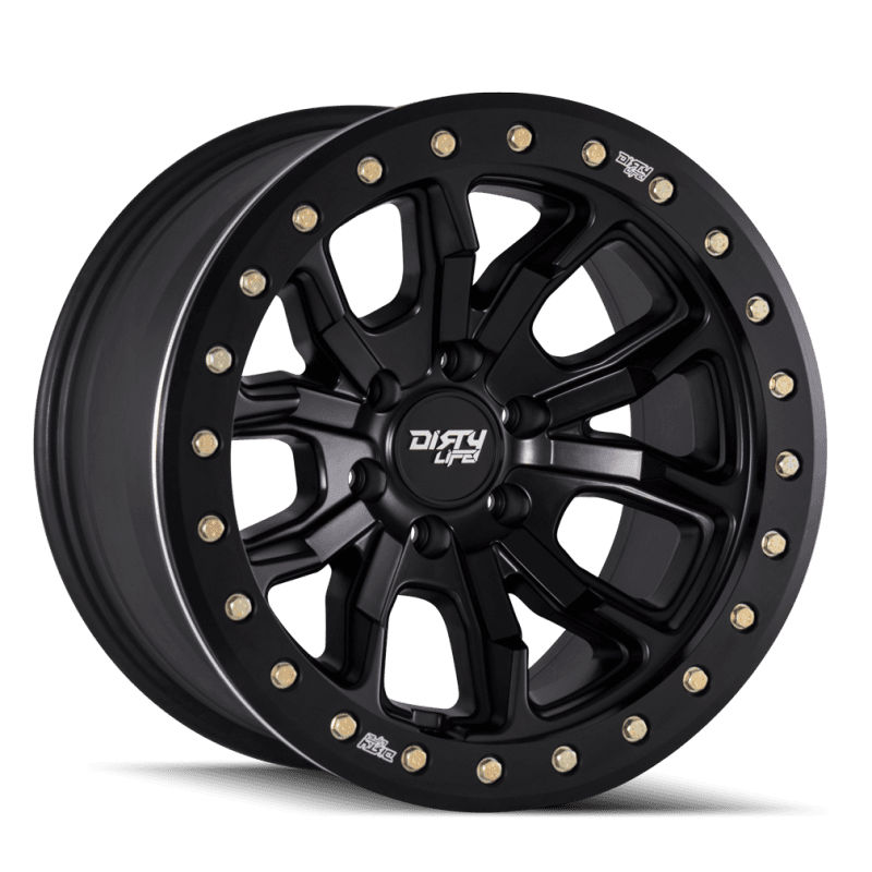 Dirty Life — Dirty Life 9303 DT-1 20x9 / 6x135 BP / 12mm Offset / 87.1mm Hub Matte Black Wheel - Beadlock